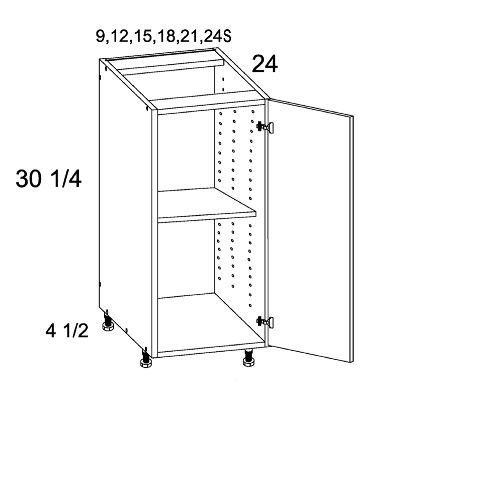 Cabinets, US Cabinet Depot Verona Storm Grey cabinets-us-cabinet-depot-riviera-conch-shell-full-height-one-door-base-9w-x-24d-x-34-3-4h-RCS-BT9FH