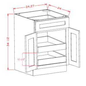cabinets-us-cabinet-depot-shaker-white-double-door-single-drawer-two-rollout-shelf-base-kit-24w-x-24d-x-34-1-2h-U-SW-B242RS