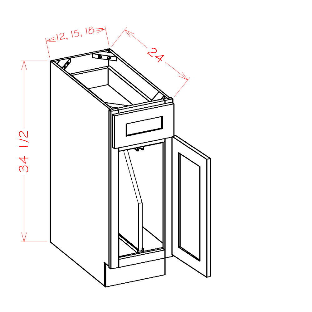 Cabinets, US Cabinet Depot Shaker Cinder cabinets-us-cabinet-depot-shaker-white-tray-divider-base-kit-12w-x-24d-x-34-1-2h-U-SW-B12TD
