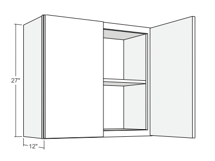 Cabinets, Cubitac Bergen Shale cubitac-madison-midnight-cubitac-madison-midnight-30in-wide-27in-high-wall-cabinet-MMD-W3027