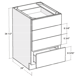 Cabinets, Cubitac Madison Latte cubitac-madison-midnight-cubitac-madison-midnight-4-drawer-base-cabinet-4-MMD-DB30-4