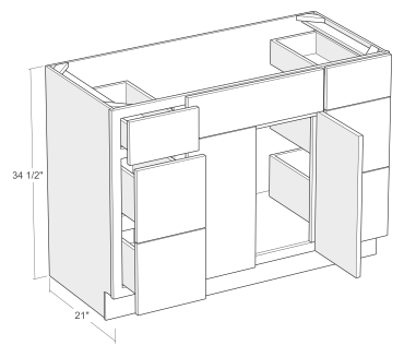 Cabinets, Cubitac Madison Dusk cubitac-madison-midnight-cubitac-madison-midnight-vanity-sink-and-double-drawers-base-cabinet-MMD-V4821DD