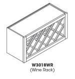 Forevermark Petit Brown Wine Rack Cabinet 30W X 18H 1