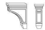 Forevermark Petit Sand Corbels & Appliques 3W X 9H 1