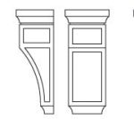 Forevermark Petit White Corbels & Appliques 5-1/4W X 12-1/2H 1