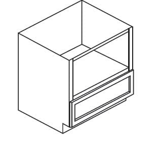 Forevermark Petit White Microwave Base Cabinet AW-B30MW (30”W) 1