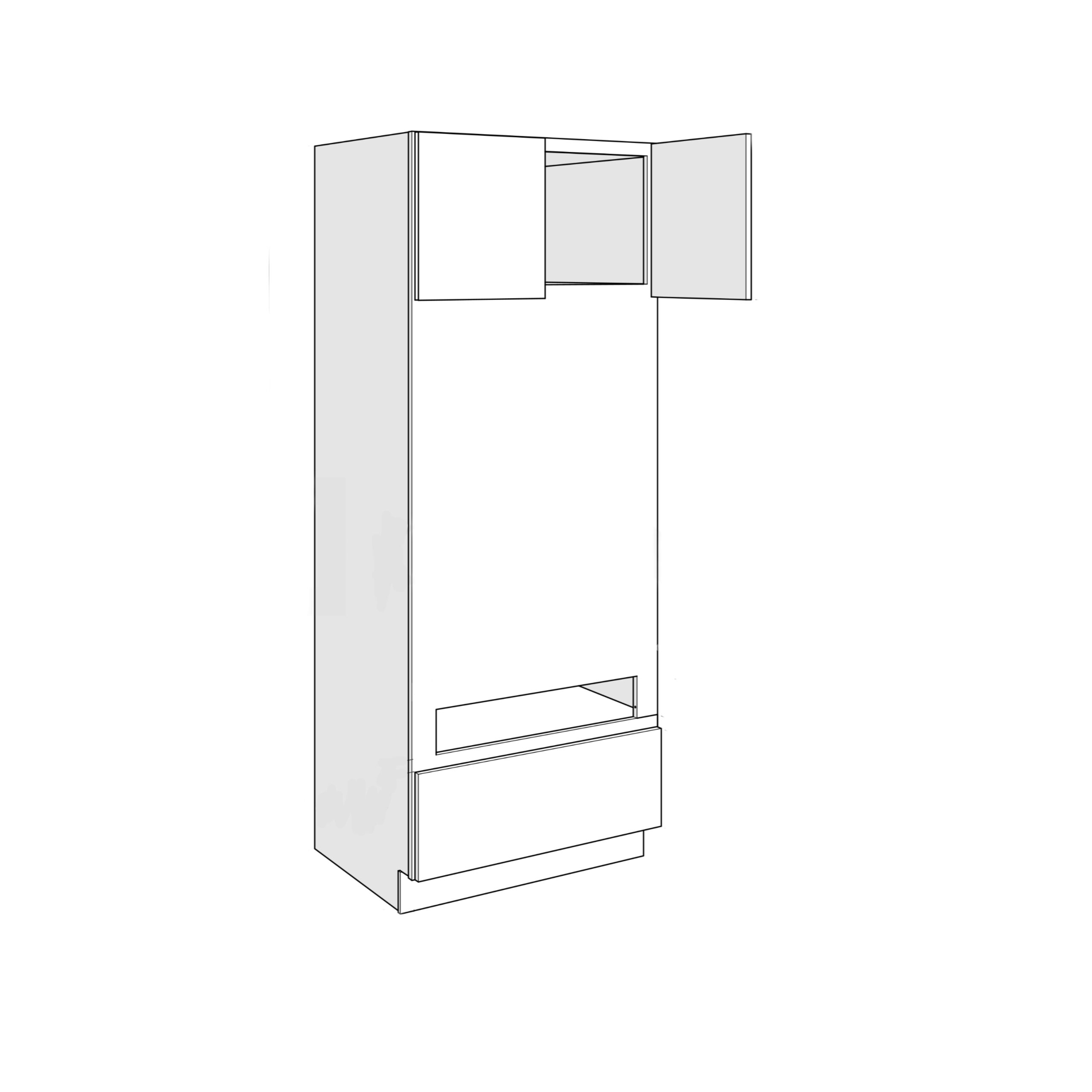 Cubitac Artisan Moss Combo Oven Cabinet 33? x 84?