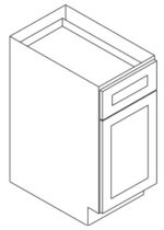 Forevermark Petit Brown Base Cabinet 12W X 34-1/2H
