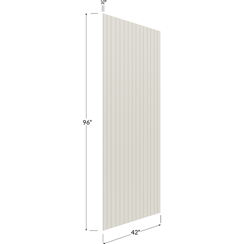 Finished Beadboard Veneer Panel - 42W x 96H x 1/4D