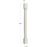 Classic Decorative Leg - 3W x 34-1/2H x 3D