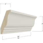 Decorative Crown Moulding - 84W x 3H x 2D