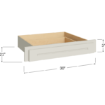 Desk Knee Drawer - 30W x 5H x 21D (Trimmable to 27W)