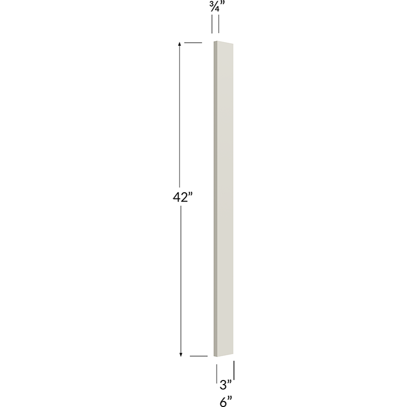 3W Filler - 3W x 42H x 3/4D