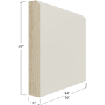 Shaker Furniture Base Moulding - 96W x 4-1/2H x 3/4D