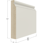 Traditional Furniture Base Moulding - 96W x 4-1/2H x 3/4D