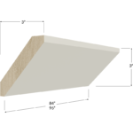 Large Angle Crown Moulding - 84W x 3H x 3D