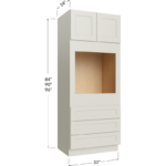 Universal Oven Cabinet - 33W x 84H x 24D - 2 Doors- 3 Drawers
