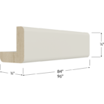 Outside Corner Moulding - 84W x 3/4H x 3/4D