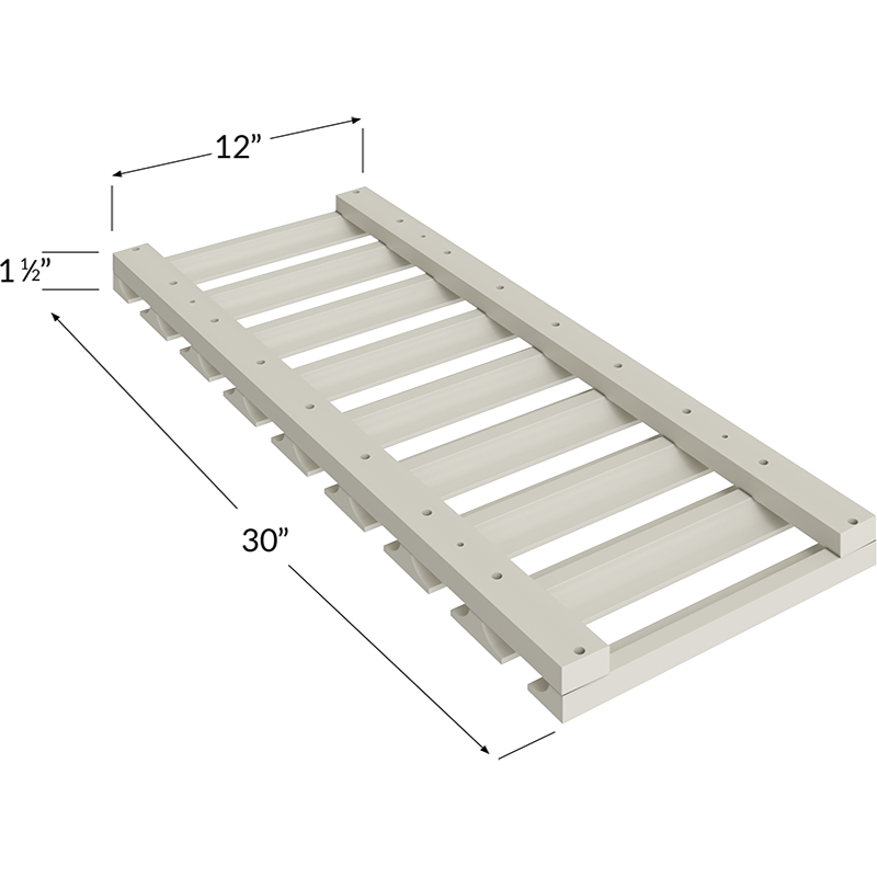 Stem Wine Glass Holder - 30W x 1-1/2H x 12D