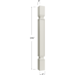 Square Decorative Leg - 3W x 34-1/2H x 3D