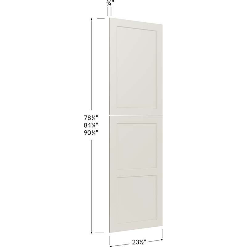 Tall Decorative End Panel - 23-1/2W x 78-1/4H x 3/4D (Overall Dimension)