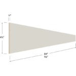 Toe Kick Cover - 84W x 4-1/2H x 1/4D