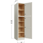 Utility Cabinet - 18W x 84H x 24D - 2 Doors, 4 Shelves