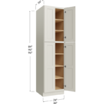 Utility Cabinet - 24W x 84H x 24D 4 Doors, 4 Shelves
