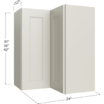Wall Easy Reach Cabinet - 24W x 30H x 12D - 1 Door, 2 Shelves