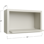 Wall Microwave Cabinet Kit - 30W x 18H x 12D