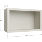 Wall Open Cabinet - 30W x 18H x 12D