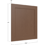 Blackwood Bourbon Shaker Base Decorative End Panel - 23-1/2W x 29H x 3/4D