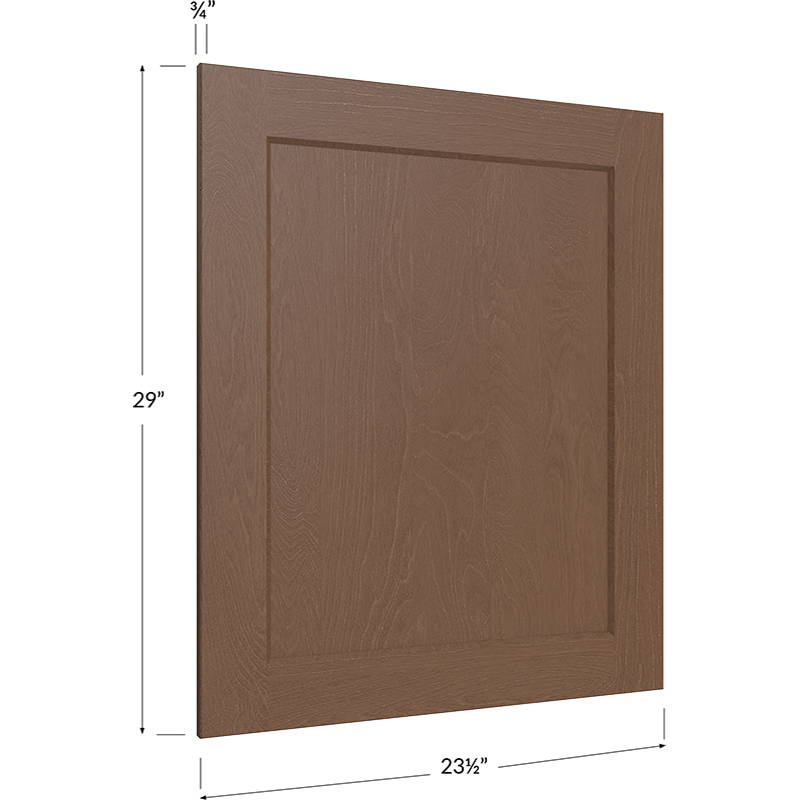 Blackwood Bourbon Shaker Base Decorative End Panel - 23-1/2W x 29H x 3/4D