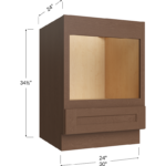 Blackwood Bourbon Shaker Base Microwave Cabinet - 24W x 34-1/2H x 24D - 1 Drawer
