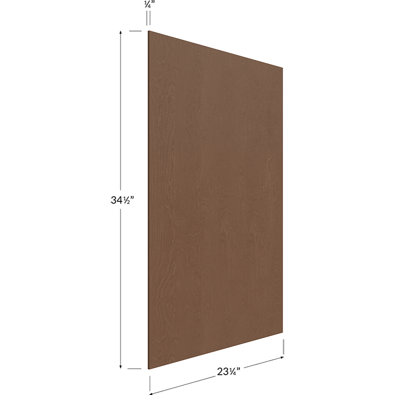 Blackwood Bourbon Shaker Base Skin Panel - 23-1/4W x 34-1/2H x 1/4D