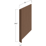 Blackwood Bourbon Shaker Dishwasher Return Panel - 3W x 34-1/2H x 24D (Panel Width 1/2")