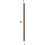 Blackwood Bourbon Shaker 3W Tall Filler - 3W x 84H x 3/4D