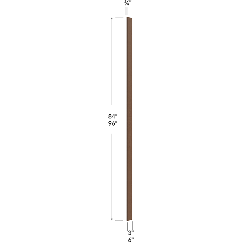 Blackwood Bourbon Shaker 6W Tall Filler - 6W x 96H x 3/4D
