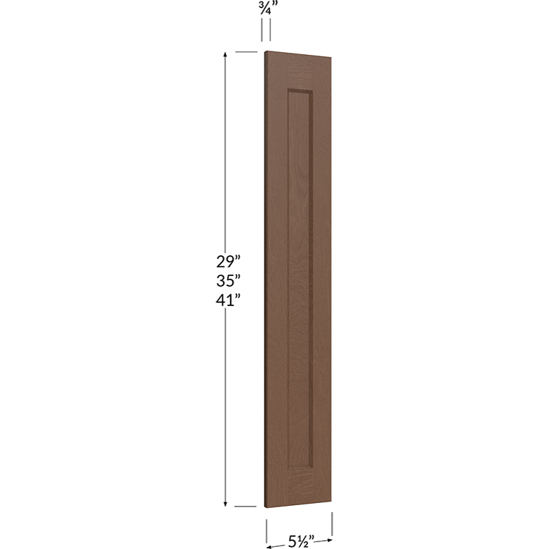 Blackwood Bourbon Shaker Filler Overlay - 5-1/2W x 35H x 3/4D