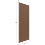 Blackwood Bourbon Shaker Finished Veneer Panel - 42W x 96H x 1/4D