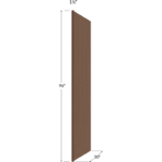 Blackwood Bourbon Shaker Refrigerator End Panel - 1-1/2W x 96H x 30D (Panel Width 1/2")