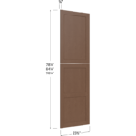 Blackwood Bourbon Shaker Tall Decorative End Panel - 23-1/2W x 78-1/4H x 3/4D (Overall Dimension)