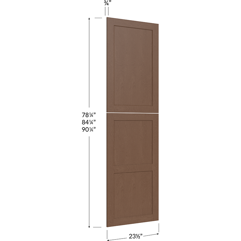 Blackwood Bourbon Shaker Tall Decorative End Panel - 23-1/2W x 90-1/4H x 3/4D (Overall Dimension)
