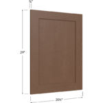 Blackwood Bourbon Shaker Vanity Decorative End Panel - 20-1/2W x 29H x 3/4D