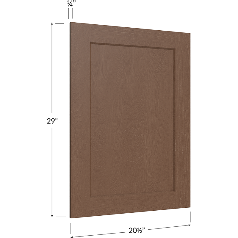 Blackwood Bourbon Shaker Vanity Decorative End Panel - 20-1/2W x 29H x 3/4D