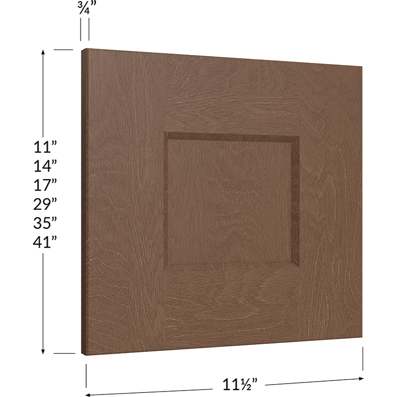 Blackwood Bourbon Shaker Wall Decorative End Panel - 11-1/2W x 41H x 3/4D