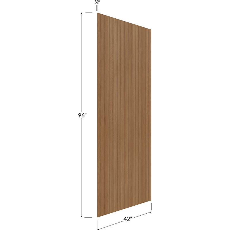 Blackwood Canyon Oak Finished Beadboard Veneer Panel - 42W x 96H x 1/4D