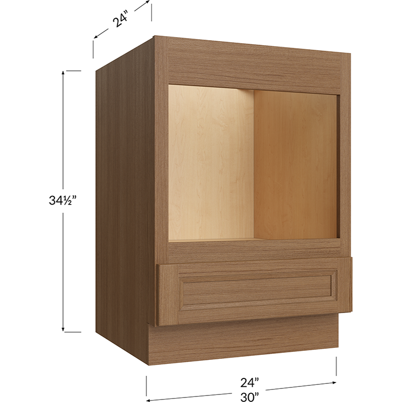 Blackwood Canyon Oak Base Microwave Cabinet - 30W x 34-1/2H x 24D - 1 Drawer