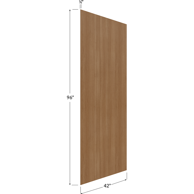 Blackwood Canyon Oak Finished Veneer Panel - 42W x 96H x 1/4D