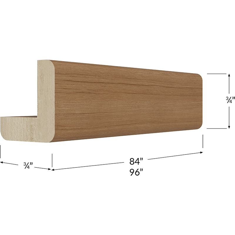 Blackwood Canyon Oak Outside Corner Moulding - 96W x 3/4H x 3/4D